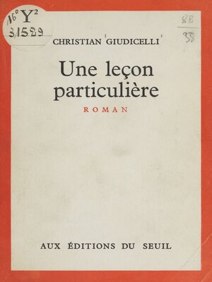 cover image of Une leçon particulière